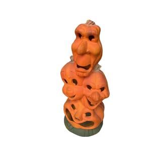 VTG 1995 Trendmasters Casper Stacked Lighted Pumpkin Tower 19" Halloween Decor